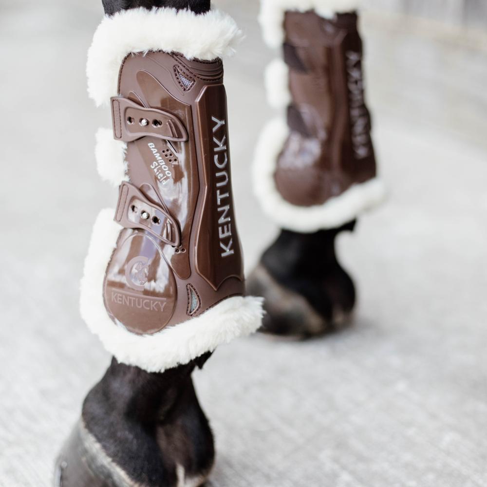 Vegan Sheepskin Tendon Boots Bamboo Elastic | Kentucky Horsewear | Eco-friendly — Image 15