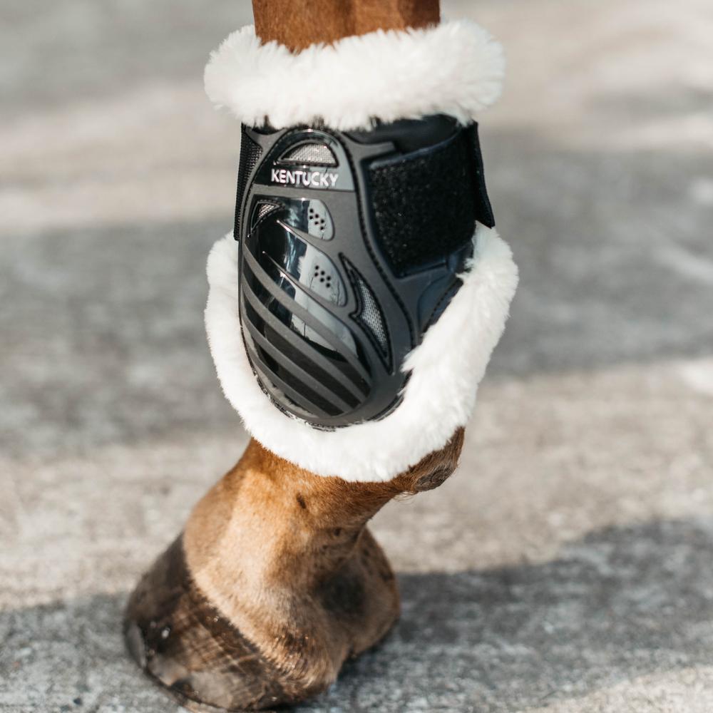 Vegan Sheepskin Young Horse Fetlock Boots | Kentucky Horsewear | Lightweight — Image 8