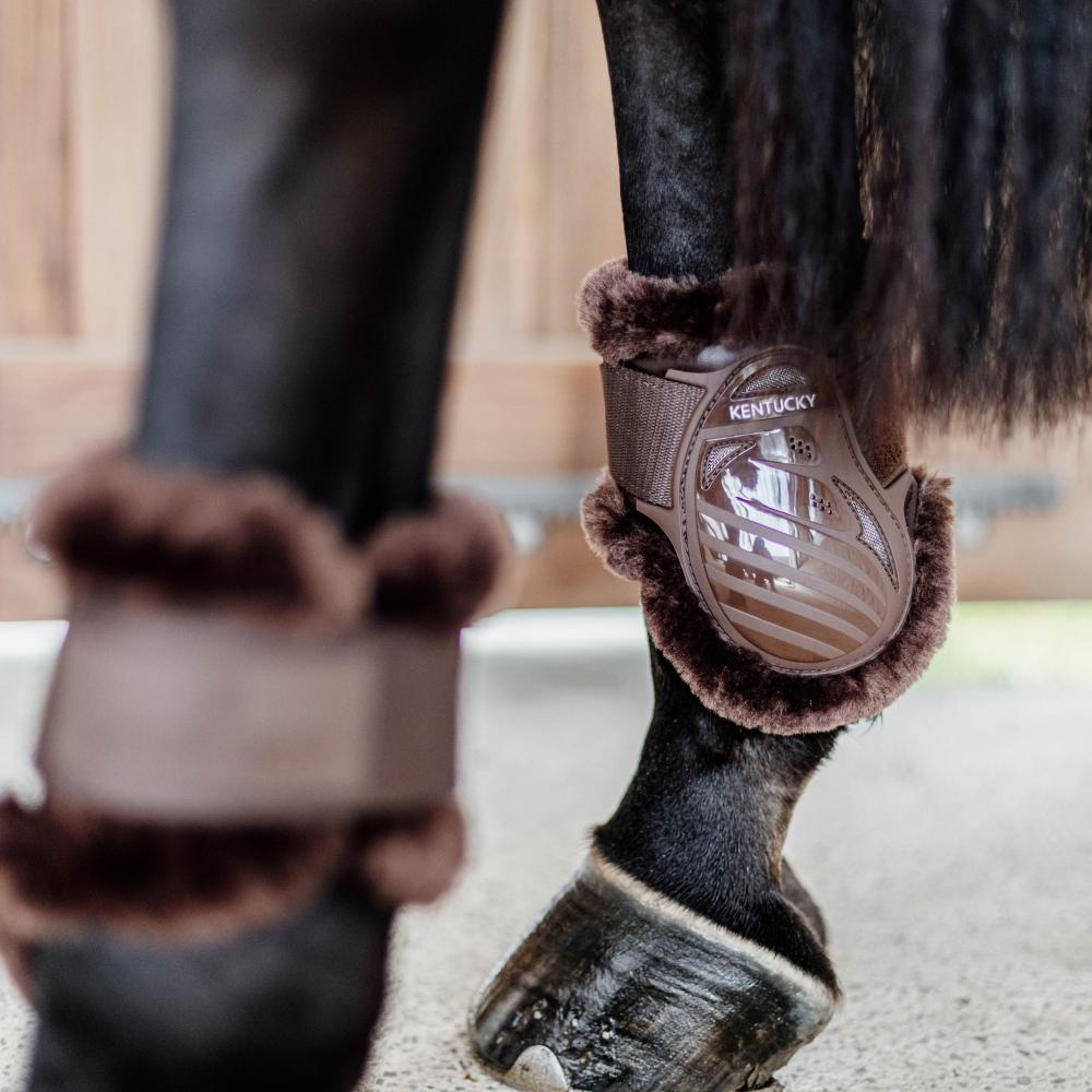 Vegan Sheepskin Young Horse Fetlock Boots | Kentucky Horsewear | Lightweight — Image 10