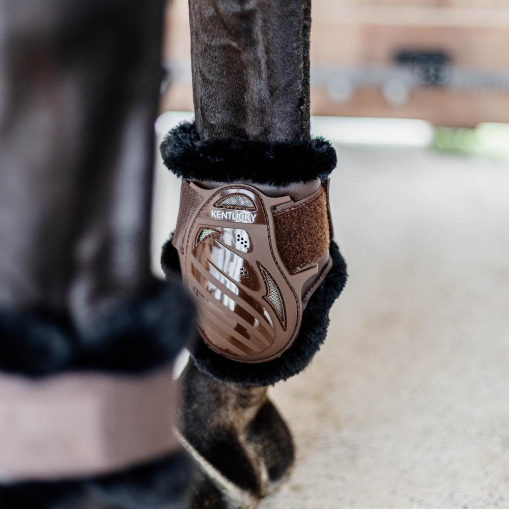 Vegan Sheepskin Young Horse Fetlock Boots | Kentucky Horsewear | Lightweight — Image 3