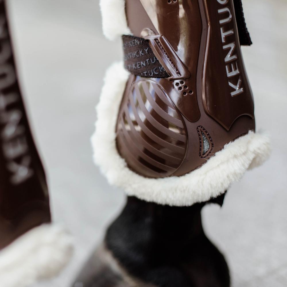 Vegan Sheepskin Tendon Boots Velcro | Kentucky Horsewear | Comfort — Image 4