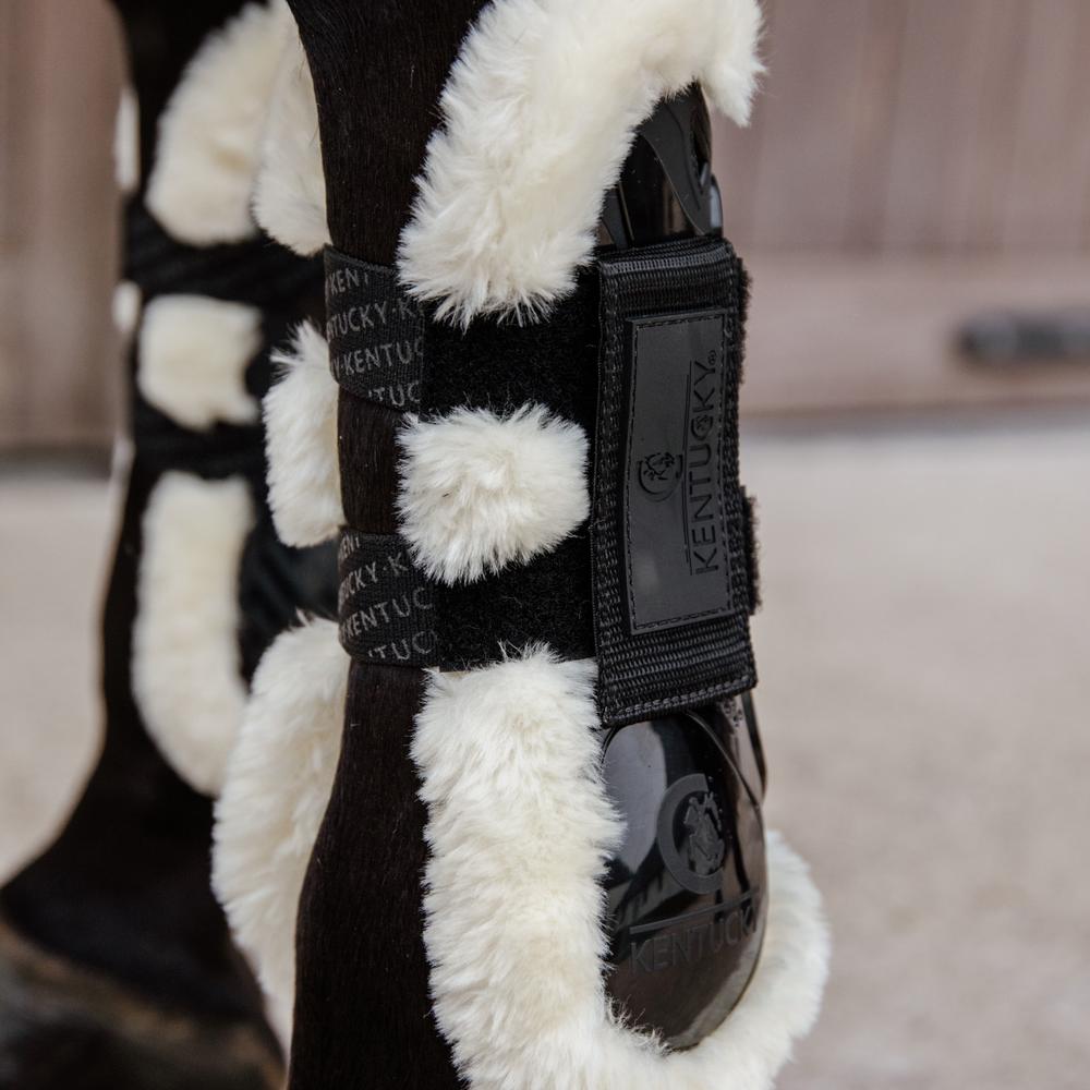 Vegan Sheepskin Tendon Boots Velcro | Kentucky Horsewear | Comfort — Image 14