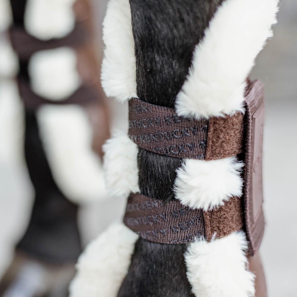 Vegan Sheepskin Tendon Boots Velcro | Kentucky Horsewear | Comfort — Image 6