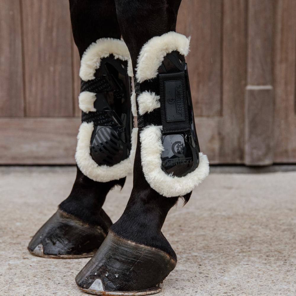 Vegan Sheepskin Tendon Boots Velcro | Kentucky Horsewear | Comfort — Image 15