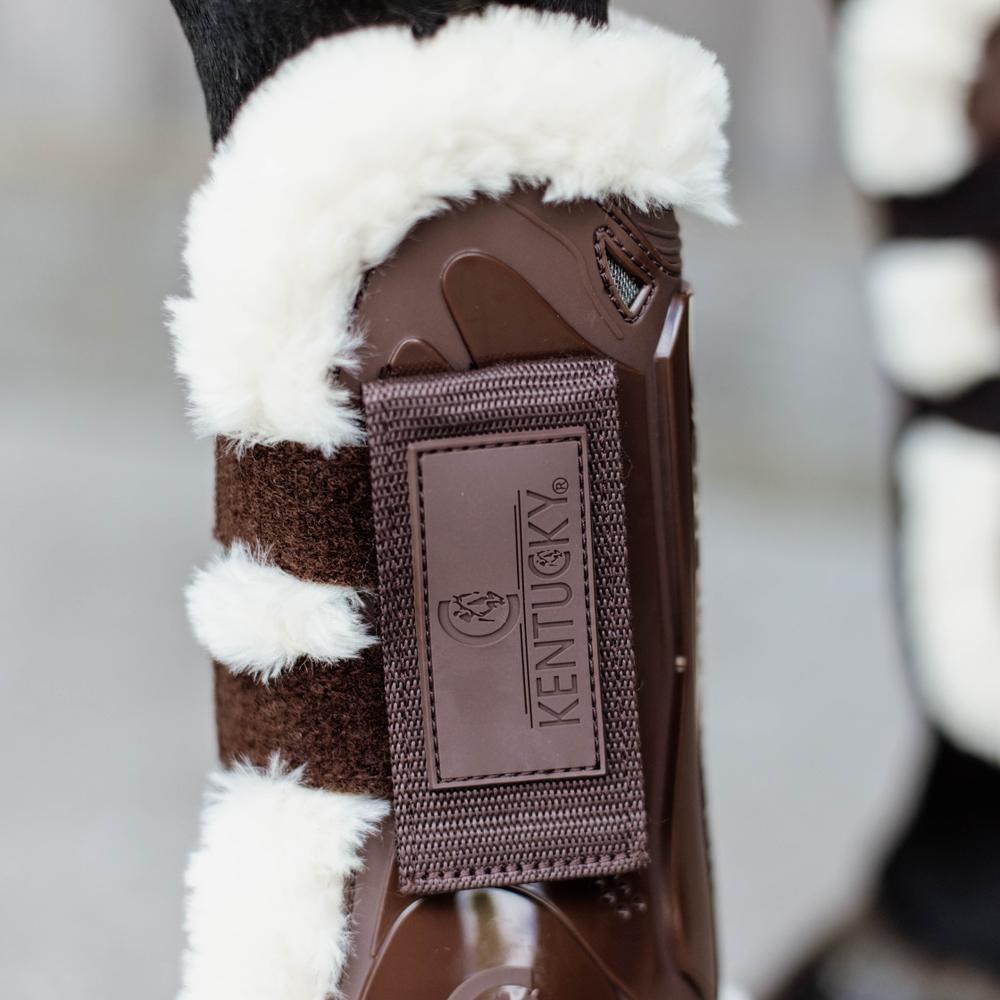 Vegan Sheepskin Tendon Boots Velcro | Kentucky Horsewear | Comfort — Image 7