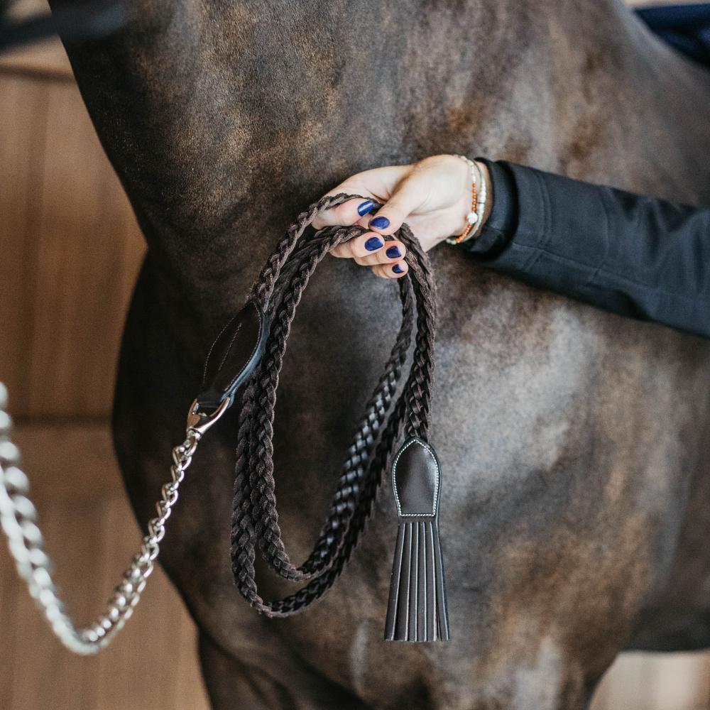Plaited Lead with chain | Dy'on | DurableLeather — Image 2
