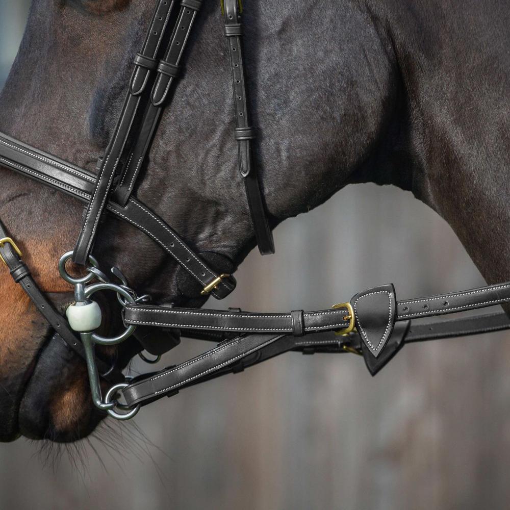 1/2" Converter Rubber Reins With 7 Leather Loops | Dy'on | — Image 4