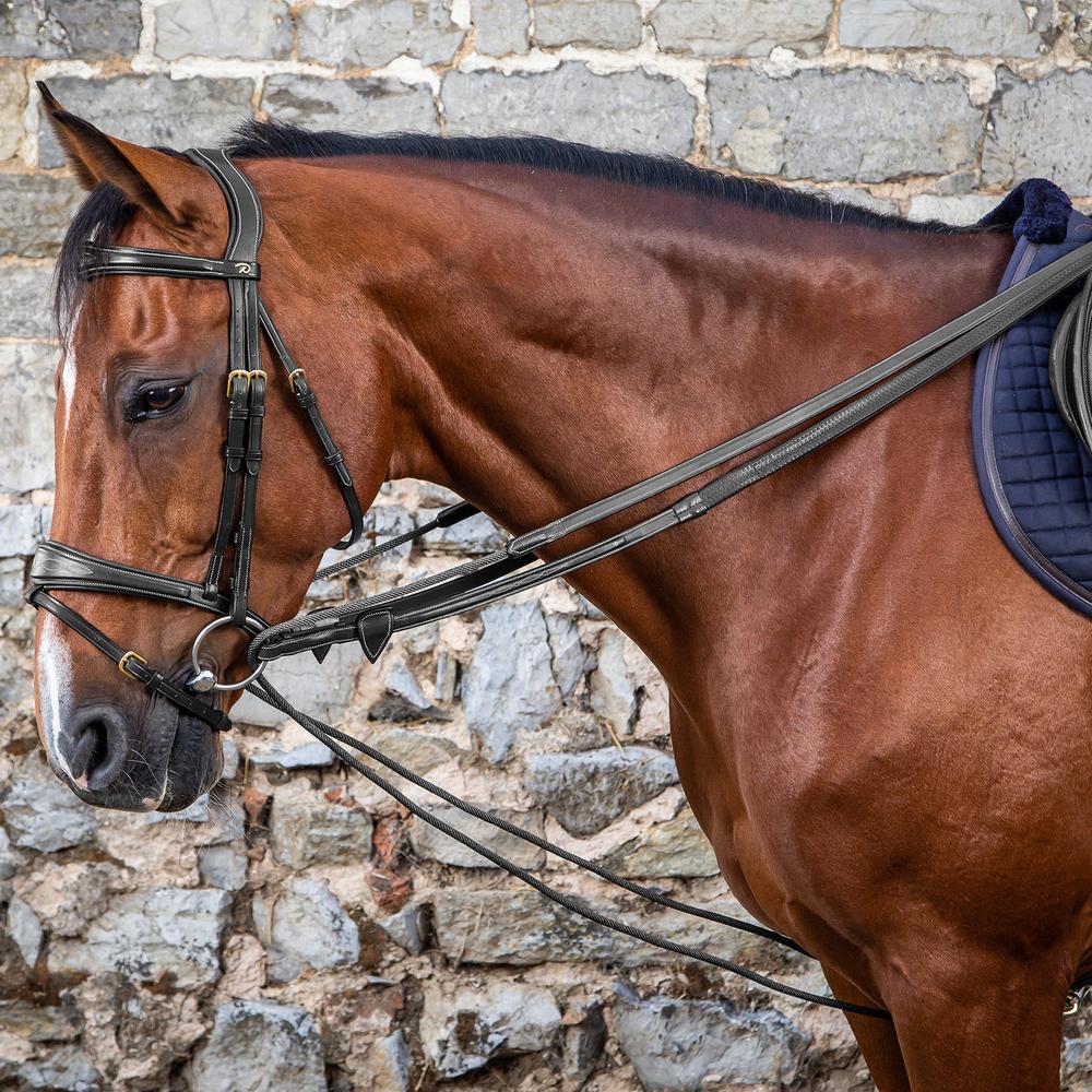 Leather/Nylon Draw Reins 5/8" | Dy'on | Control — Image 2