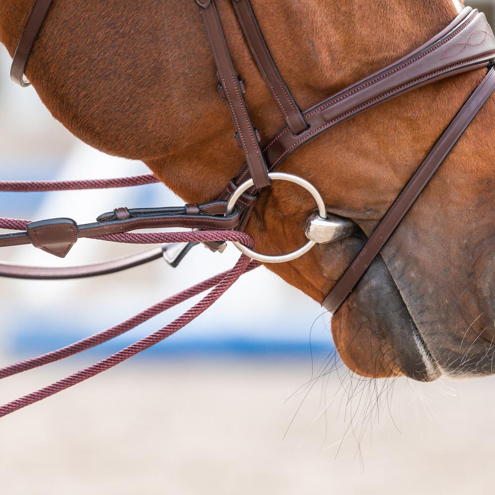 Leather/Nylon Draw Reins 5/8" | Dy'on | ComfortableGrip — Image 3