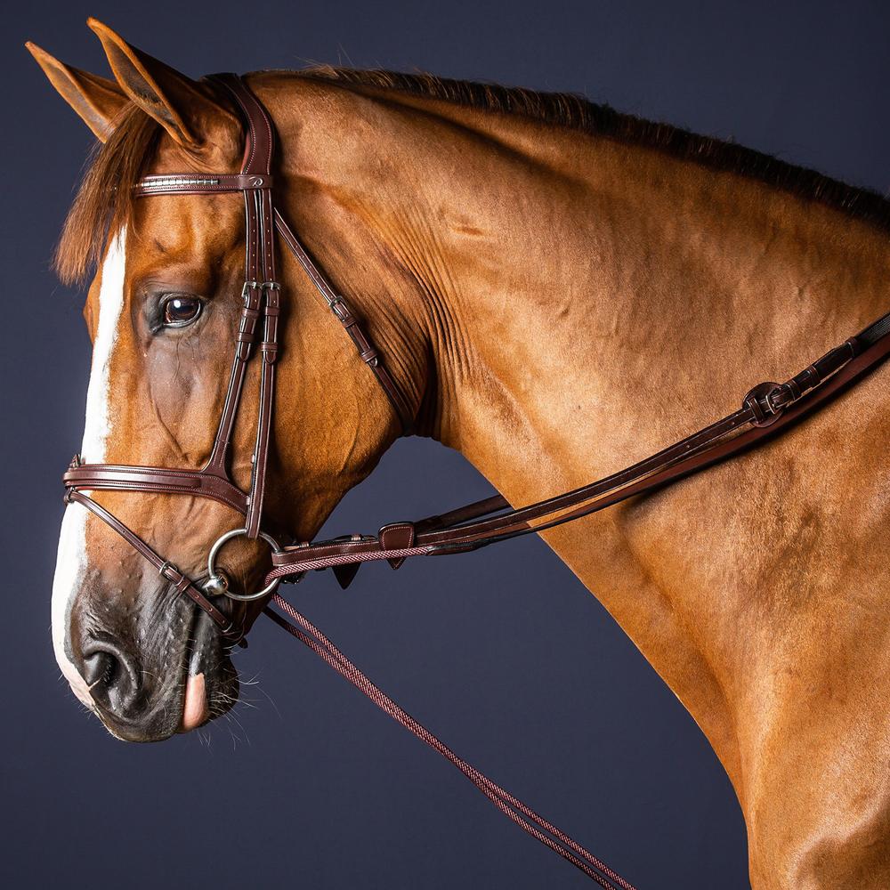 Leather/Nylon Draw Reins 5/8" | Dy'on | ComfortableGrip — Image 4