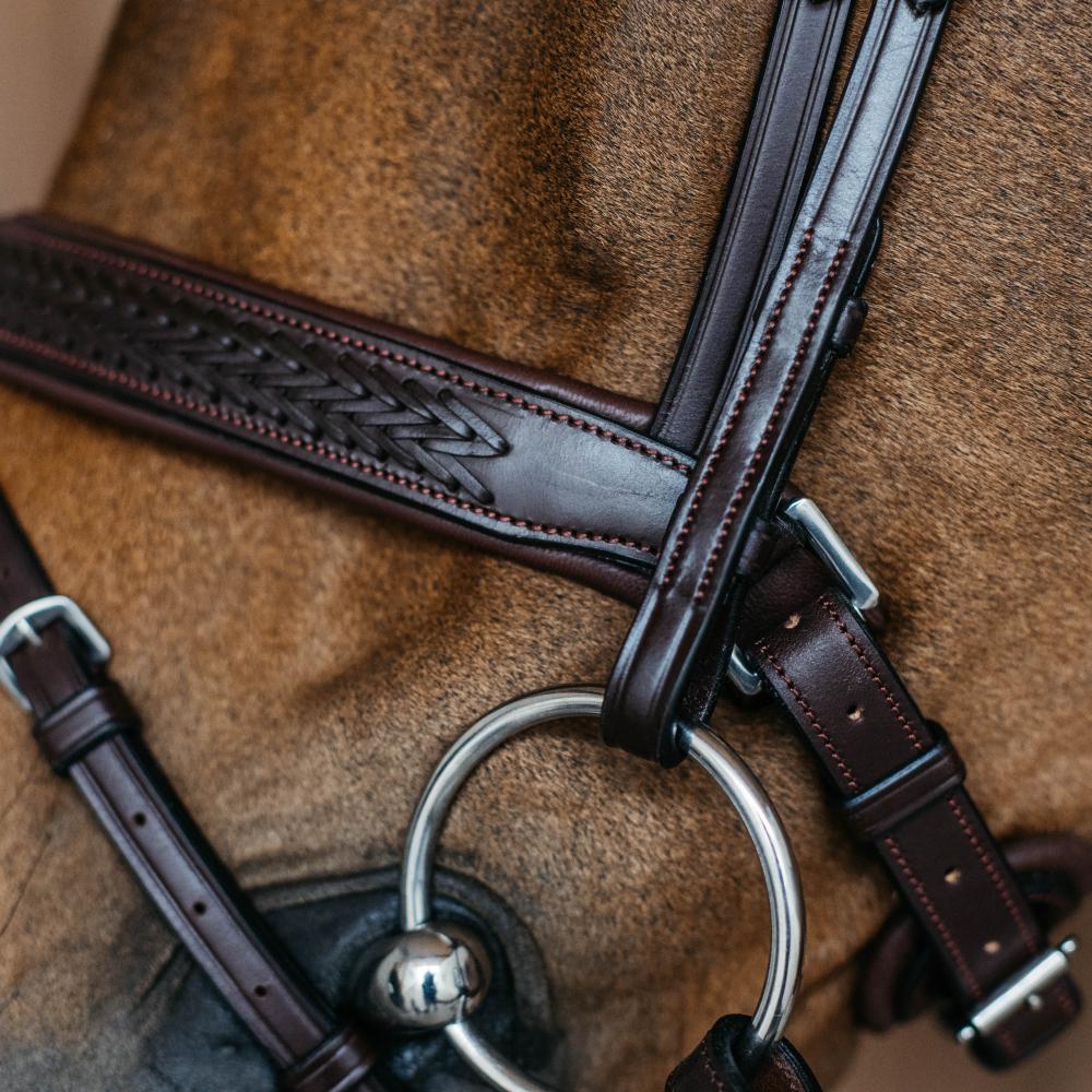 Plaited Medium Noseband with Pull-back | Dy'on | — Image 5