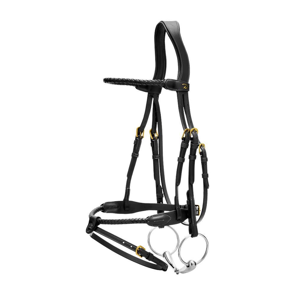 Braided Flash Noseband Bridle DY | Dy'on | premiumleather — Image 6