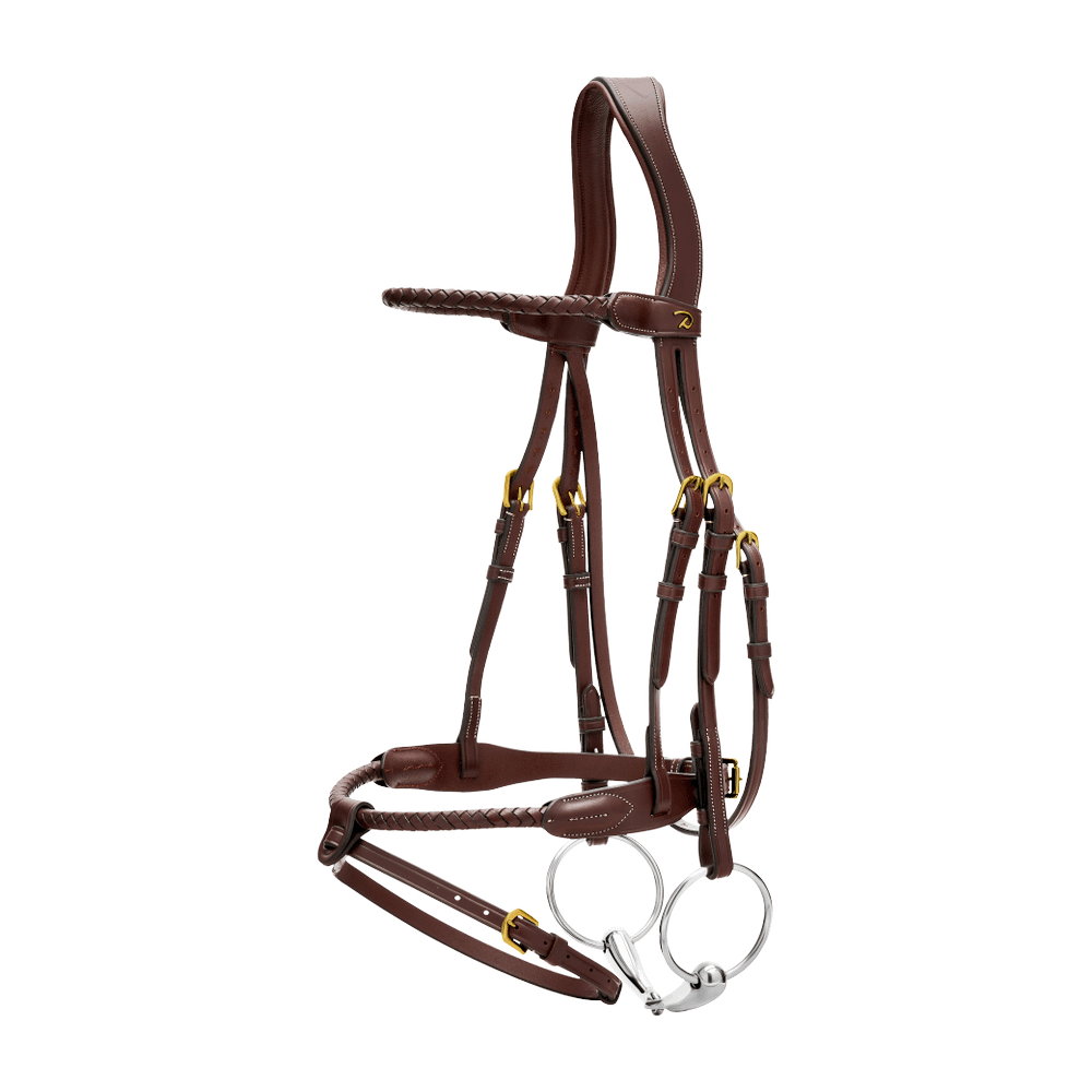 Braided Flash Noseband Bridle DY | Dy'on | premiumleather — Image 5