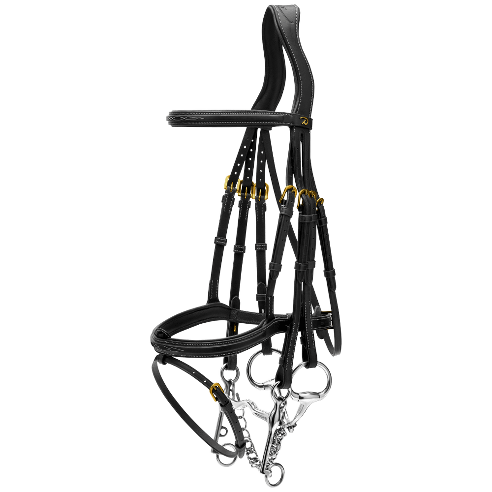 Flash Noseband Double Bridle DY | Dy'on | premiumleather — Image 7