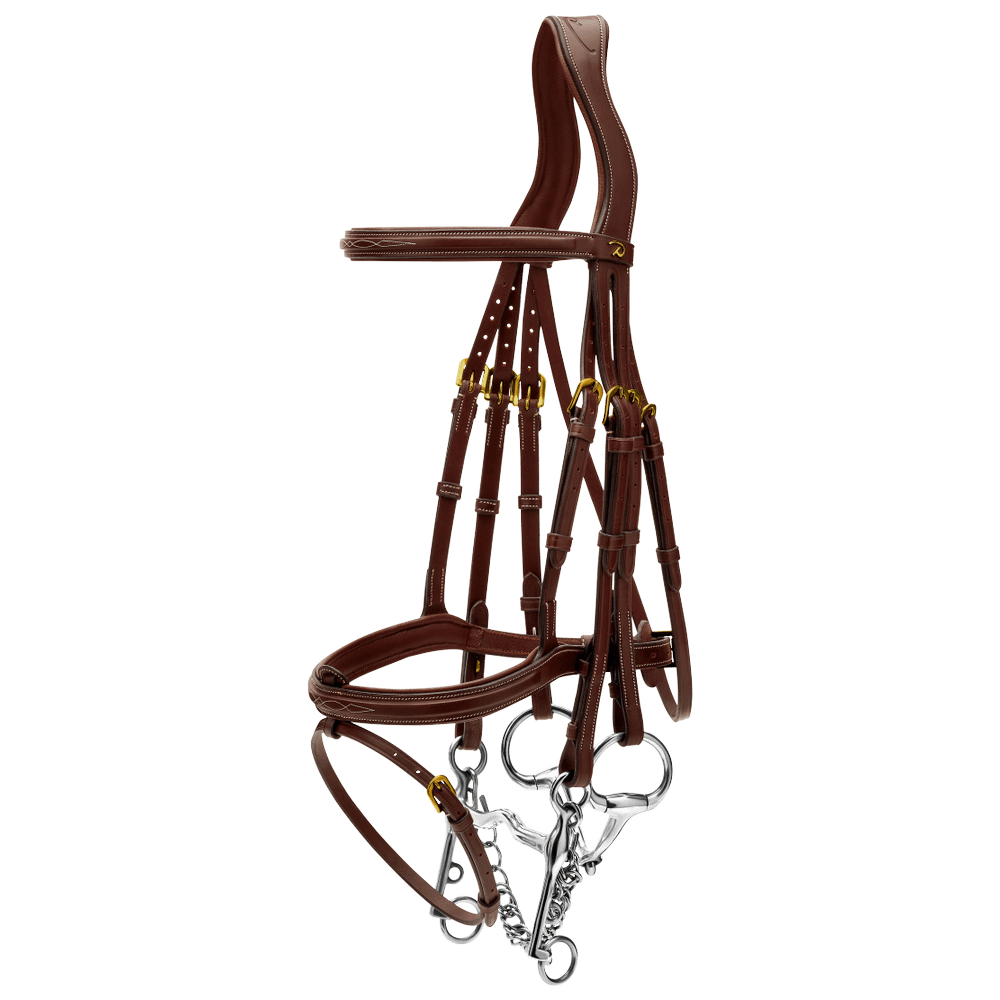 Flash Noseband Double Bridle DY | Dy'on | premiumleather — Image 6