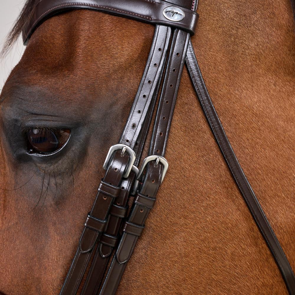 Matte Large Crank Noseband Double Bridle | Dy'on | Comfort — Image 9