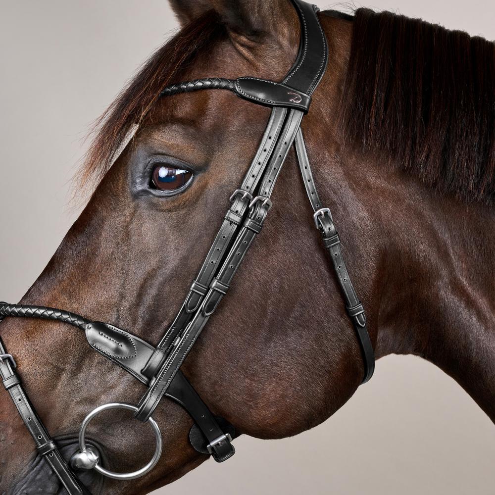 Braided Noseband Bridle with Removable Flash NE | Dy'on | Durability — Image 9