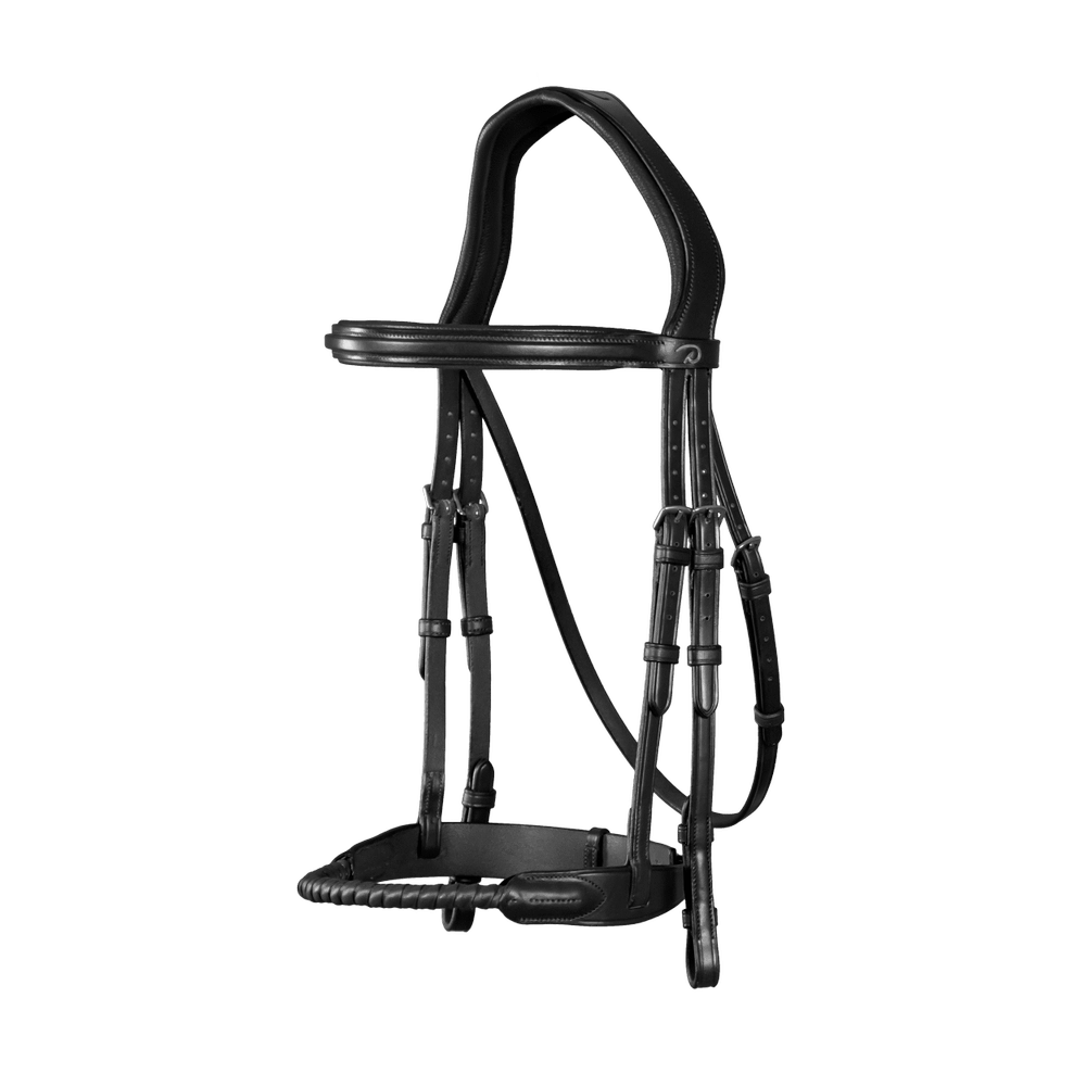 Leather Covered Rope Noseband Bridle NE | Dy'on | Durability — Image 3