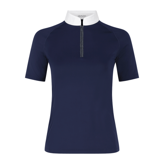 Show Shirt Women Classic with Glitter Zipper Short Sleeve | Kentucky Horsewear | ShirtElegance