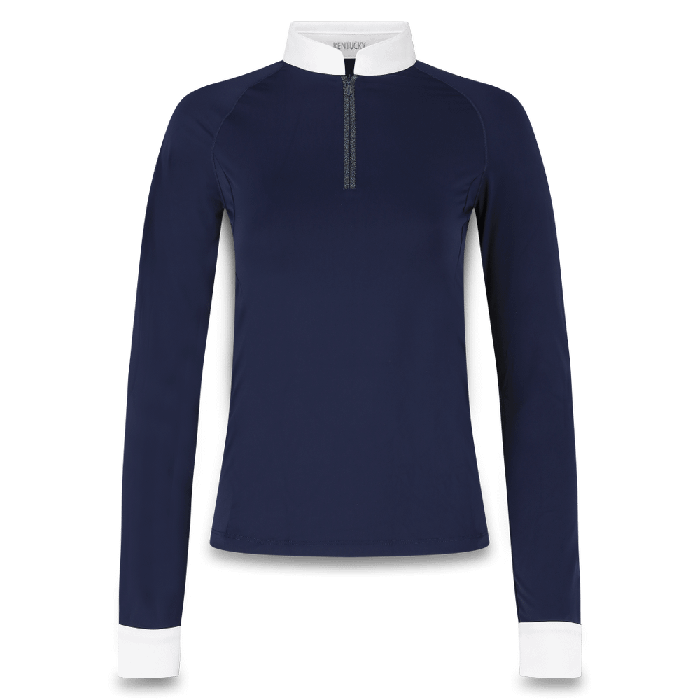 Show Shirt Women Classic with Glitter Zipper Long Sleeve | Kentucky Horsewear | glitterzipper