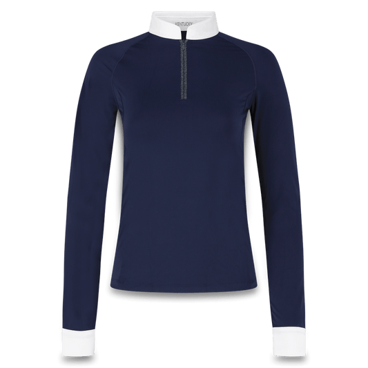 Show Shirt Women Classic with Glitter Zipper Long Sleeve | Kentucky Horsewear | glitterzipper