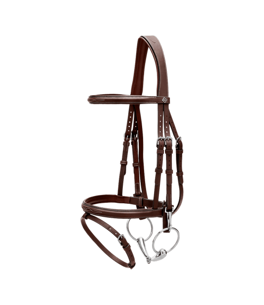 Flash Noseband Bridle with Snap Cheekpieces WO | Dy'on | Durable