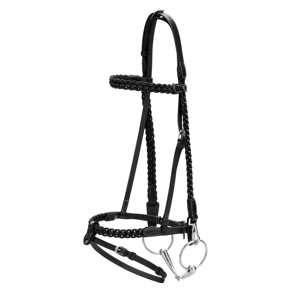 Plaited Training Bridle WO | Dy'on | PremiumLeather — Image 7