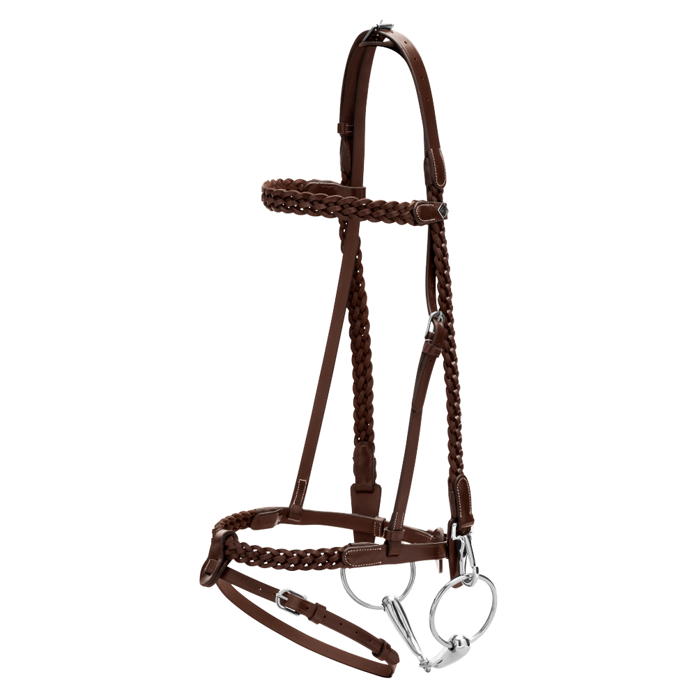 Plaited Training Bridle WO | Dy'on | PremiumLeather