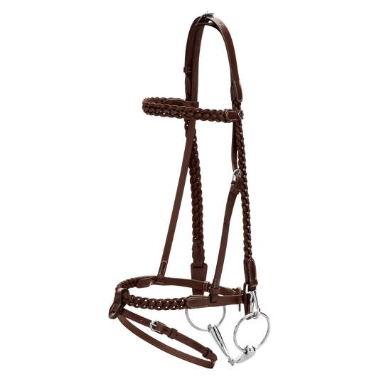 Plaited Training Bridle WO | Dy'on | PremiumLeather