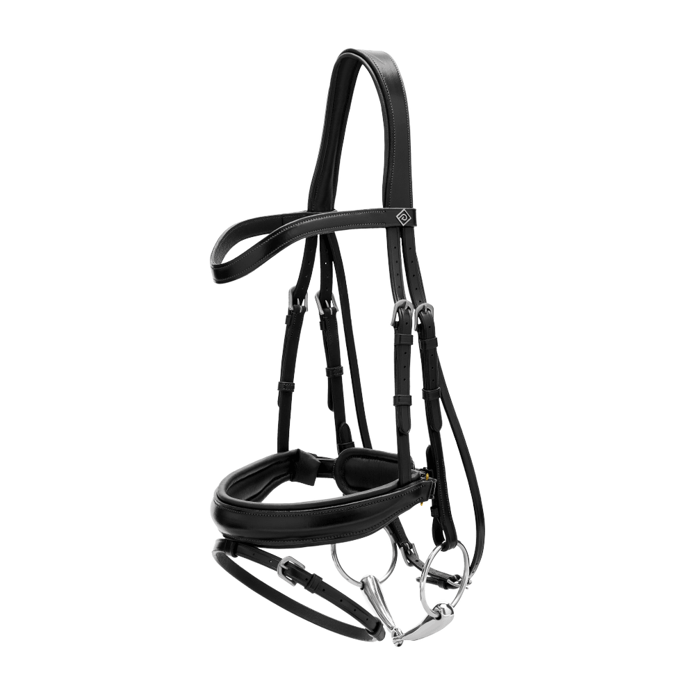 Matte Large Crank Noseband Bridle With Flash WO | Dy'on | Comfort
