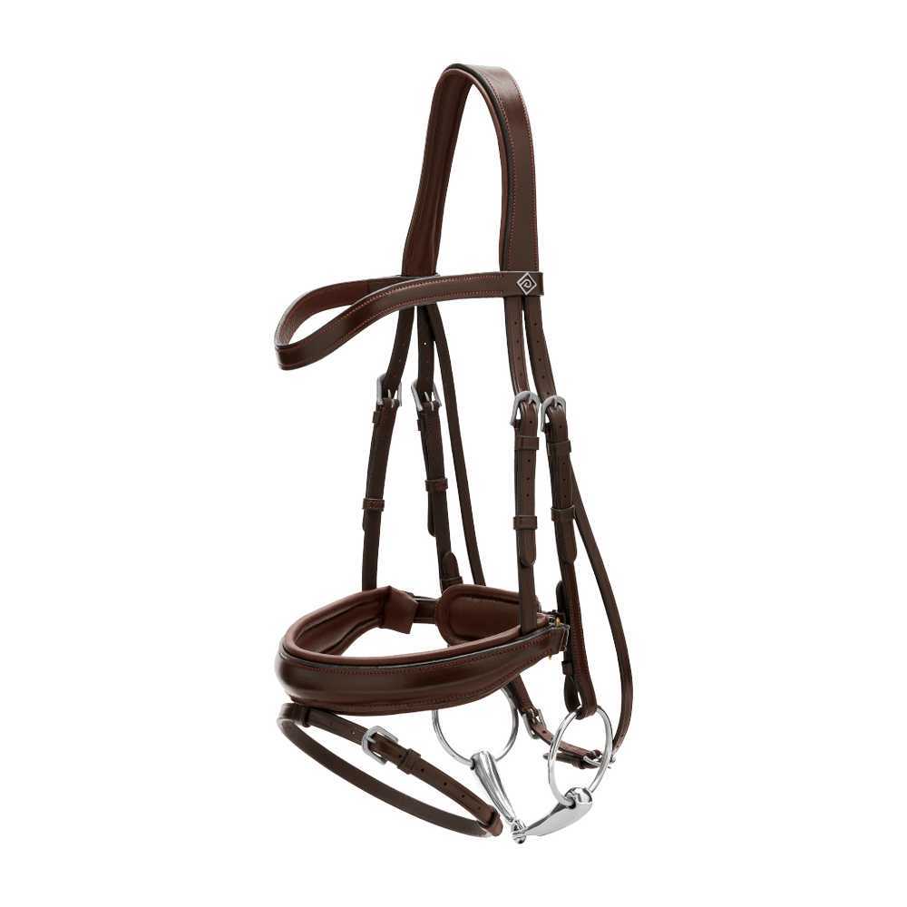 Matte Large Crank Noseband Bridle With Flash WO | Dy'on | Comfort — Image 6