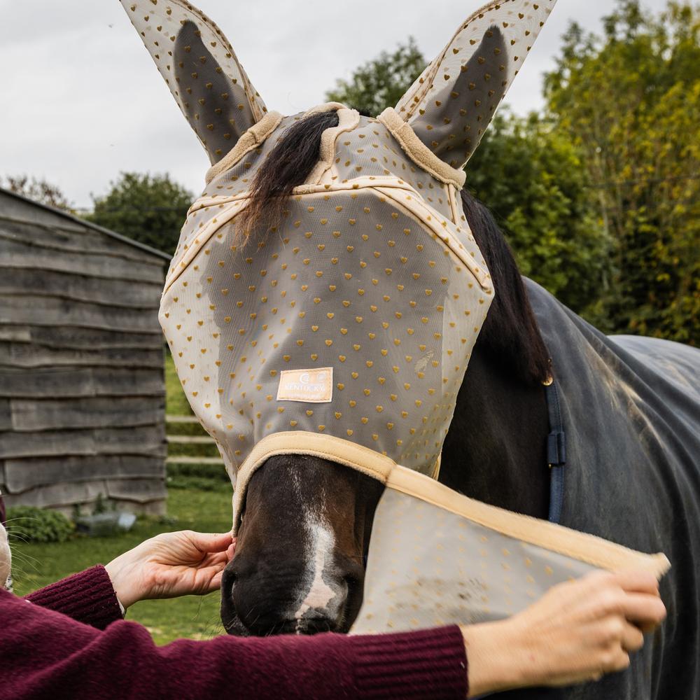 Fly Mask Heart with Ears and Nose | Kentucky Horsewear | flyprotection — Image 6