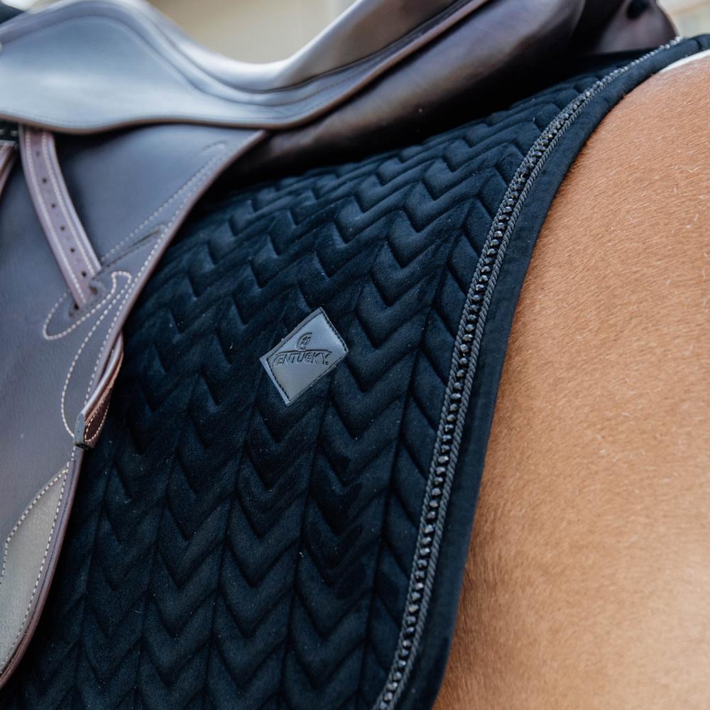 Saddle Pad Velvet Pearls Jumping | Kentucky Horsewear | luxuriousvelvet — Image 3