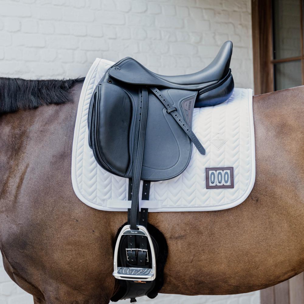 Saddle Pad Fishbone Competition 2 numbers Dressage | Kentucky Horsewear | Breathable — Image 2