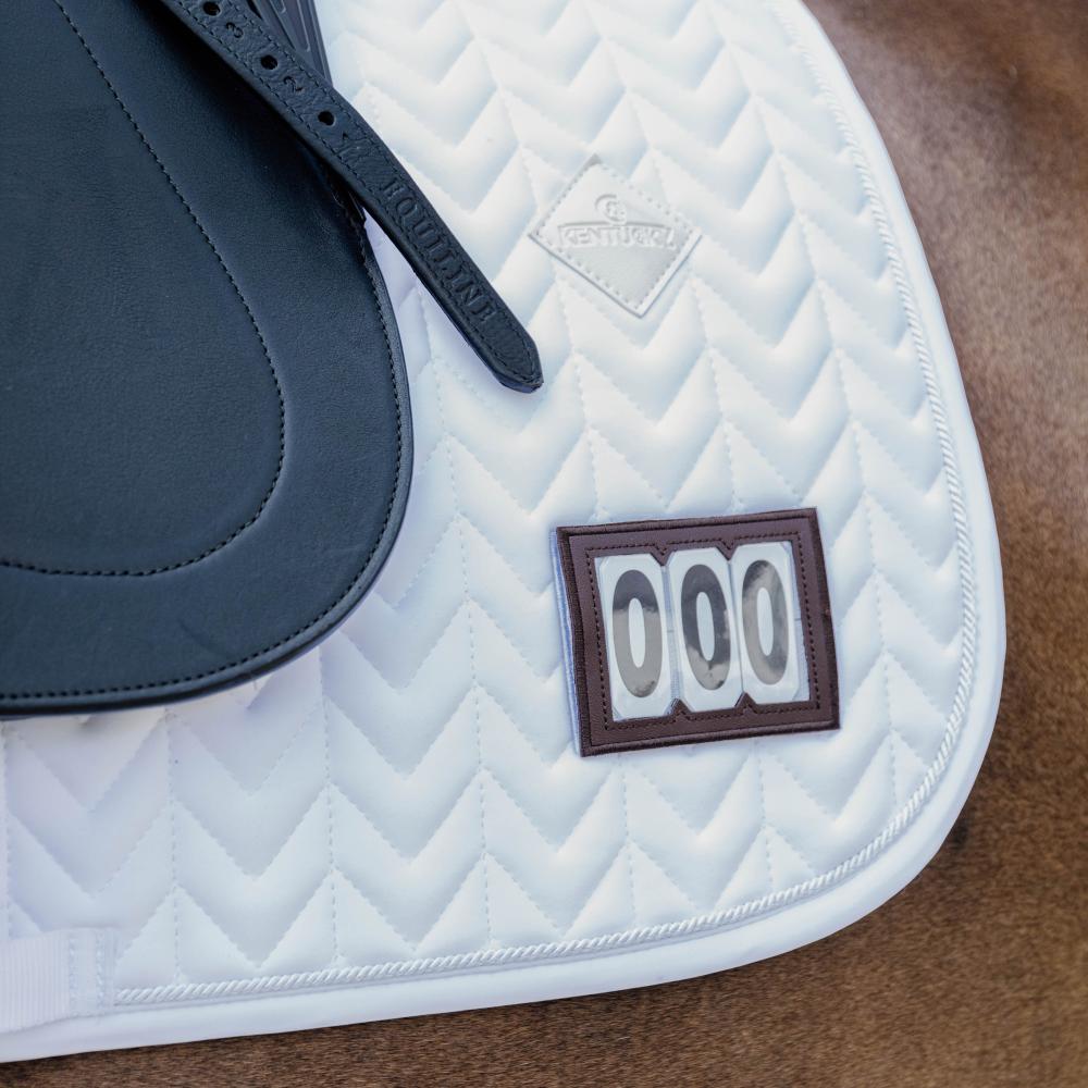 Saddle Pad Fishbone Competition 2 numbers Dressage | Kentucky Horsewear | Breathable — Image 3