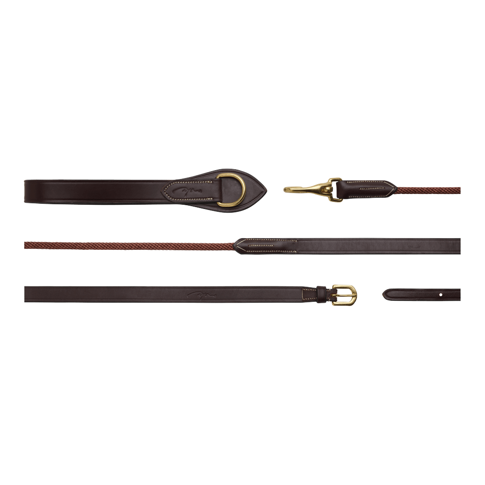 Leather/Nylon Draw Reins 5/8" | Dy'on | Control — Image 3