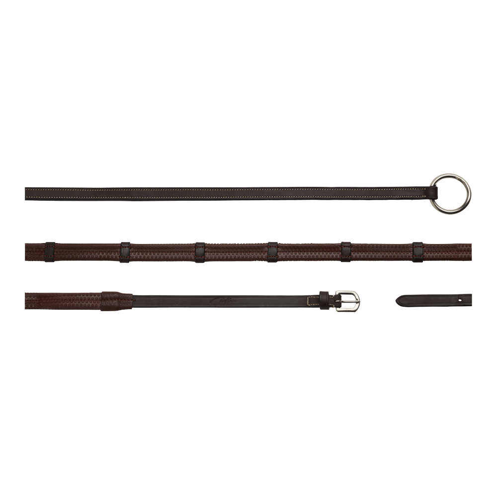 Rubber Reins 1/2" with 7 Leather Stops Ring Closure |  | — Image 3