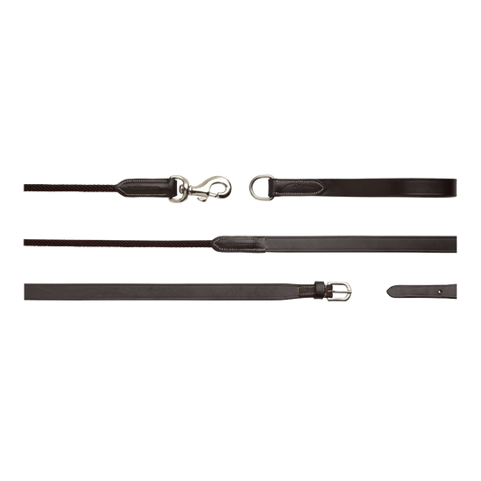 Leather/Nylon Draw Reins 5/8" | Dy'on | Control