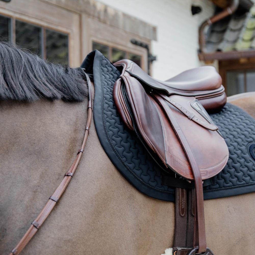 Saddle Pad Plaited 3D Logo Jumping | Kentucky Horsewear | Customisable — Image 20