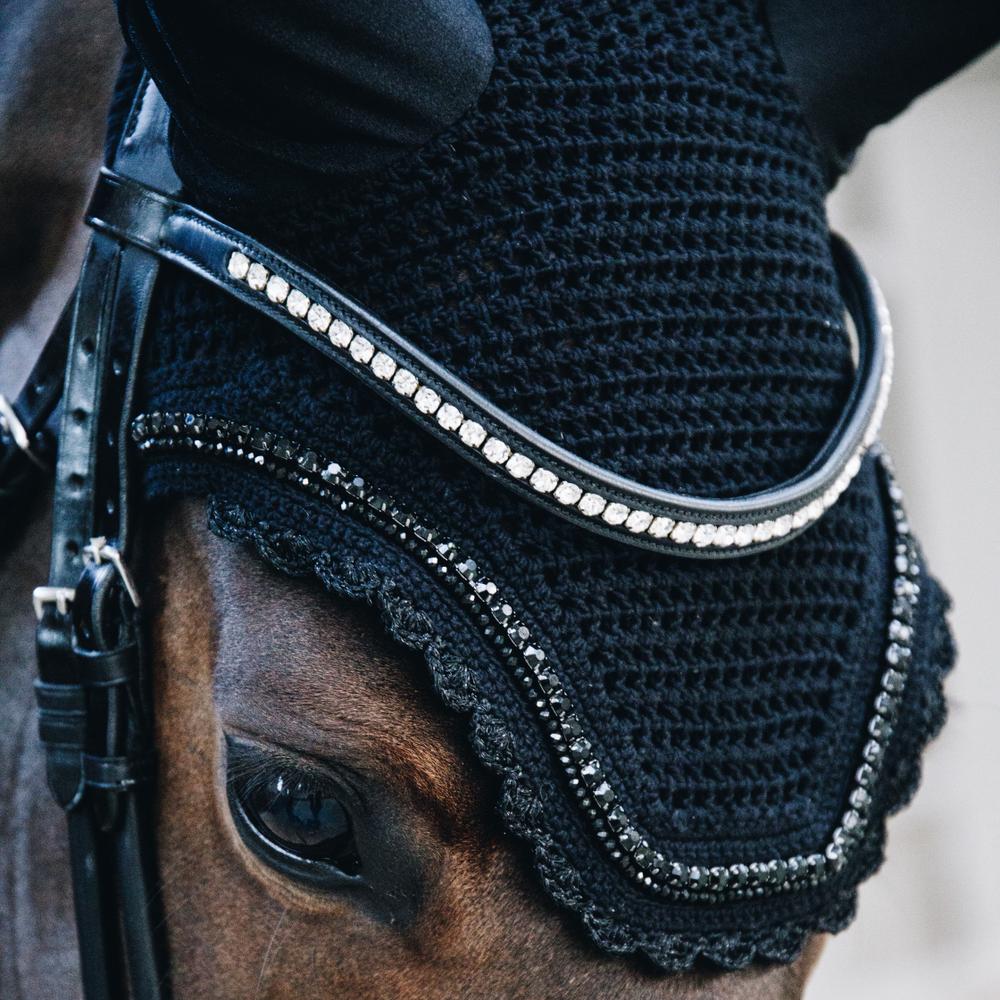 Fly Veil Wellington Stone & Pearl | Kentucky Horsewear | luxury — Image 2