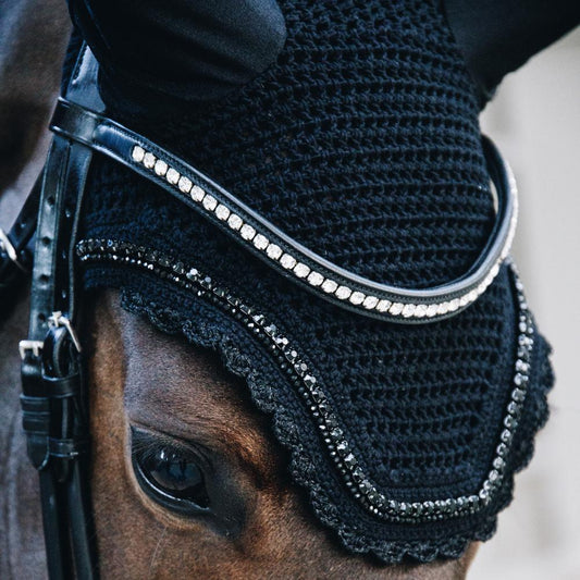 Fly Veil Wellington Stone & Pearl | Kentucky Horsewear | luxury — Image 2