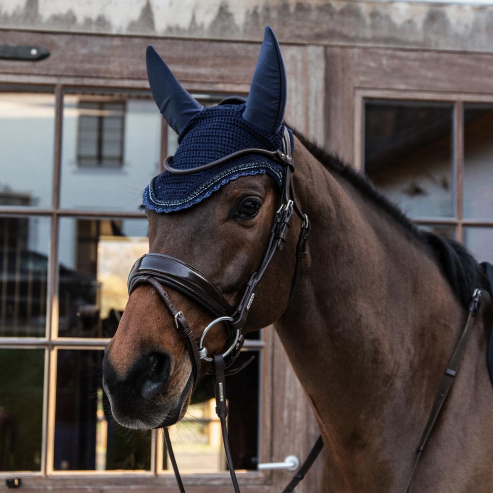 Fly Veil Wellington Stone & Pearl | Kentucky Horsewear | luxury — Image 12