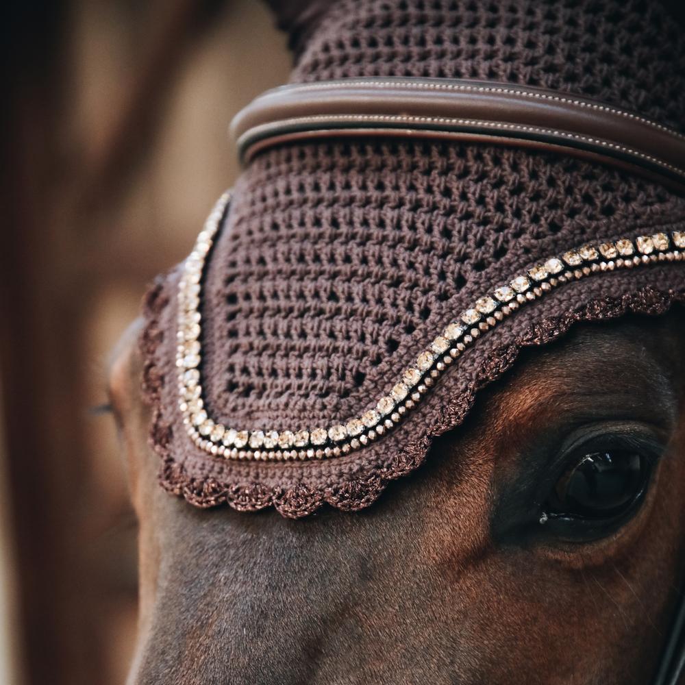 Fly Veil Wellington Stone & Pearl | Kentucky Horsewear | luxury — Image 18