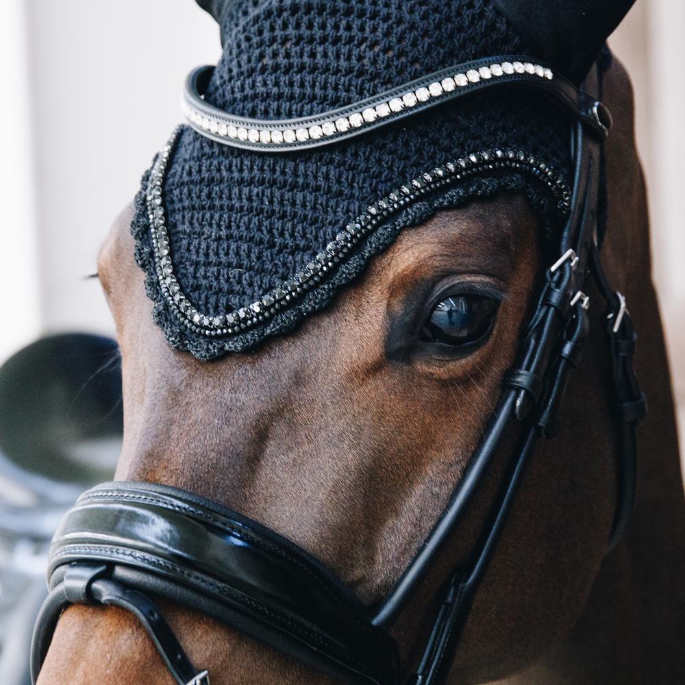 Fly Veil Long Stone & Pearl | Kentucky Horsewear | Durability — Image 3