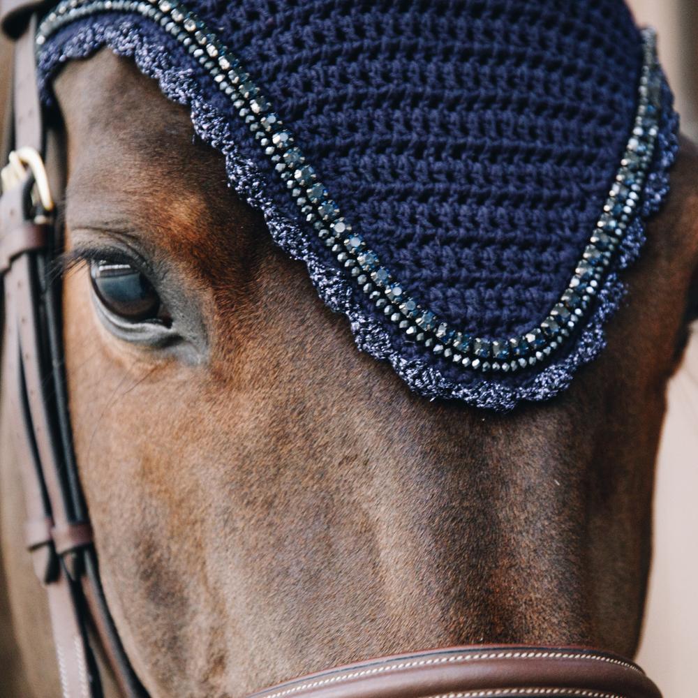 Fly Veil Long Stone & Pearl | Kentucky Horsewear | Durability — Image 17
