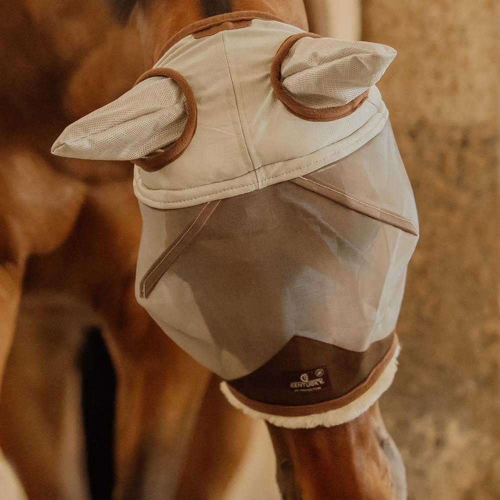 Fly Mask Skin Friendly with ears | Kentucky Horsewear | Comfort — Image 3