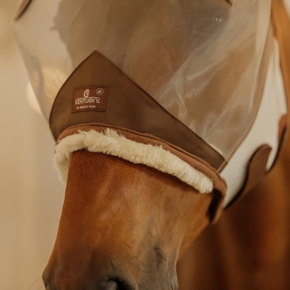 Fly Mask Skin Friendly with ears | Kentucky Horsewear | Comfort — Image 4