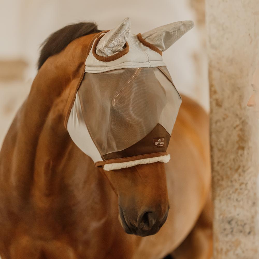 Fly Mask Skin Friendly with ears | Kentucky Horsewear | Comfort — Image 5