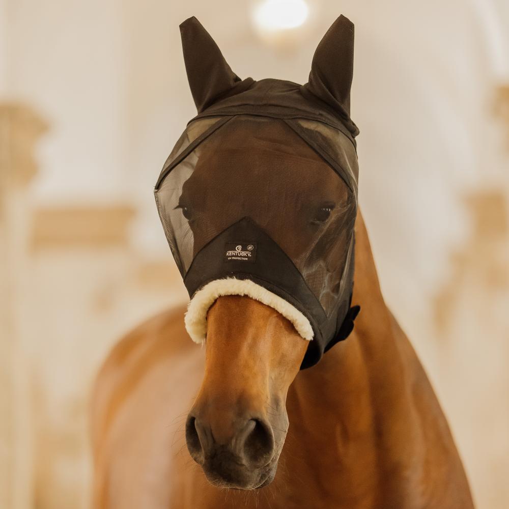 Fly Mask Skin Friendly with ears | Kentucky Horsewear | Comfort — Image 7