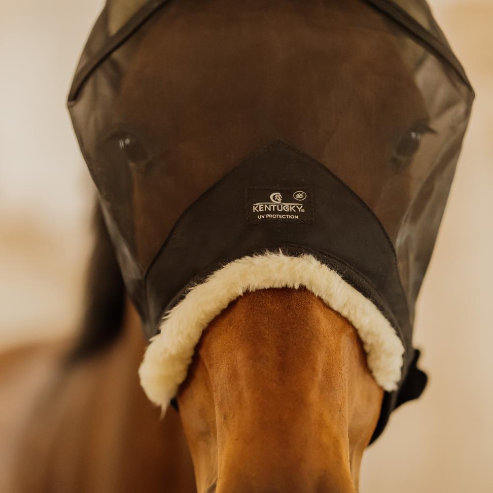 Fly Mask Skin Friendly with ears | Kentucky Horsewear | Comfort — Image 11